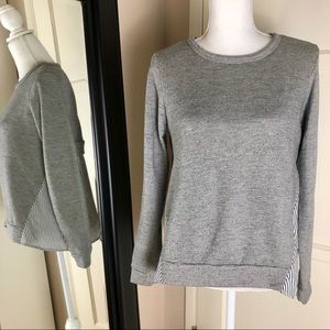 Clu Grey Sweatshirt with Stripe Details NWOT